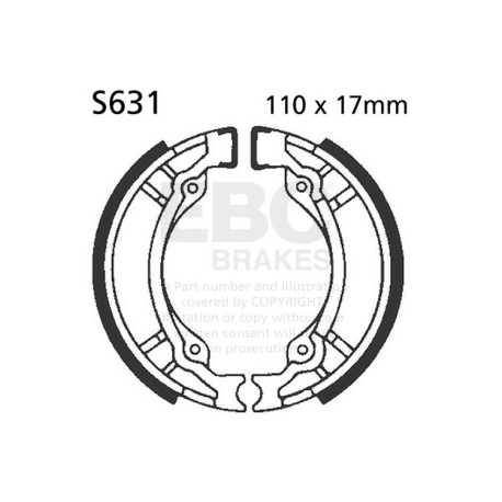 Freni EBC Moto EBC Ganasce freno Plain S631 | race-shop.it