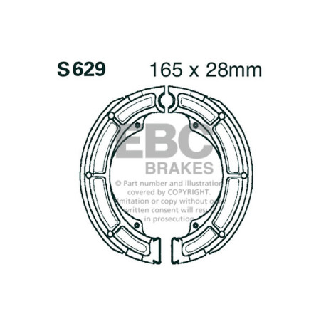 Freni EBC Moto EBC Ganasce freno Plain S629 | race-shop.it
