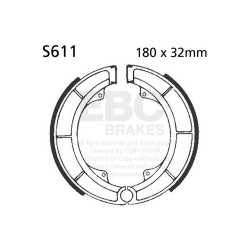 EBC Ganasce freno Plain S611