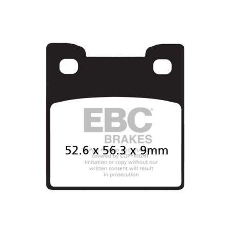 Freni EBC Moto EBC Pastiglie freno Organic FA222 | race-shop.it