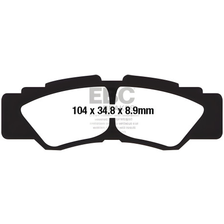 Freni EBC Moto EBC Pastiglie freno Carbon TT FA677TT | race-shop.it