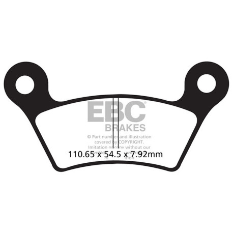 Freni EBC Moto EBC Pastiglie freno Organic FA FA473 | race-shop.it