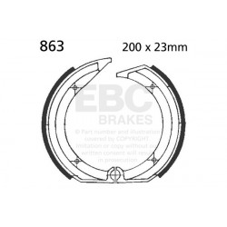 EBC Rear pastiglie freno Organic 805