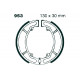 Freni EBC Moto EBC Ganasce freno posteriori Plain 953 | race-shop.it