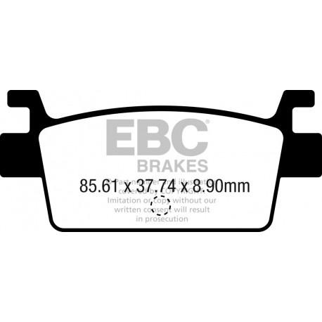 Freni EBC Moto EBC Pastiglie freno Organic SFA719 | race-shop.it