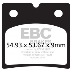 EBC Pastiglie freno Organic FA696