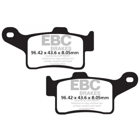 Freni EBC Moto EBC Pastiglie freno Organic FA FA631 | race-shop.it