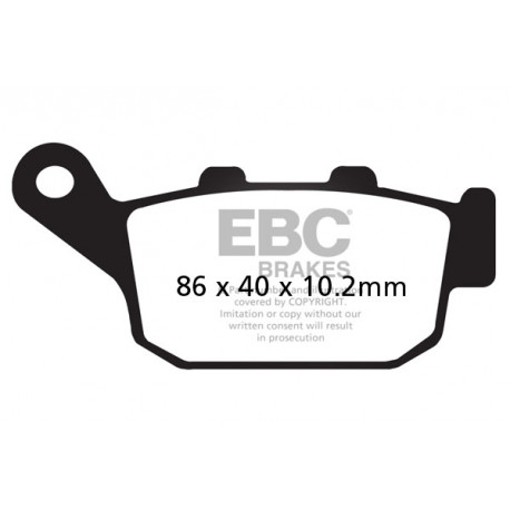 Freni EBC Moto EBC Pastiglie freno SFAC140 | race-shop.it
