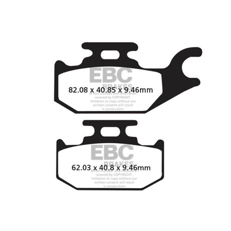 Freni EBC Moto EBC Pastiglie freno SXR Race Formula Sintered SXR307HH | race-shop.it