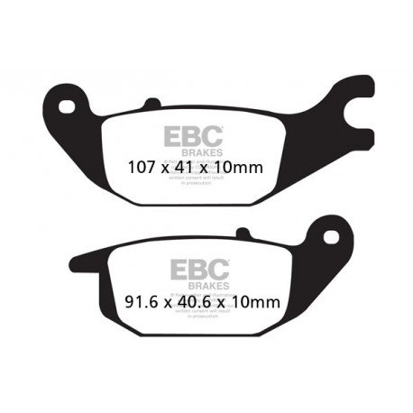 Freni EBC Moto EBC Pastiglie freno FA343HH | race-shop.it