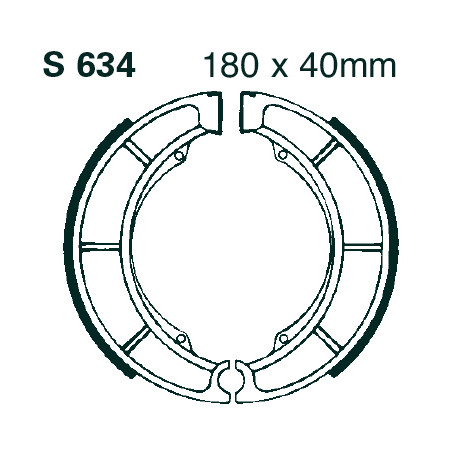Freni EBC Moto EBC Ganasce freno Grooved S634G | race-shop.it