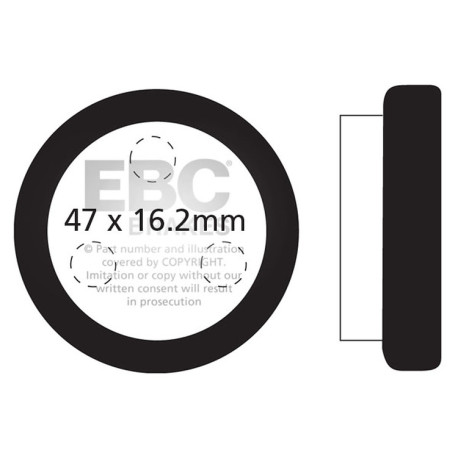 Freni EBC Moto EBC Pastiglie freno R Series Sintered FA021R | race-shop.it