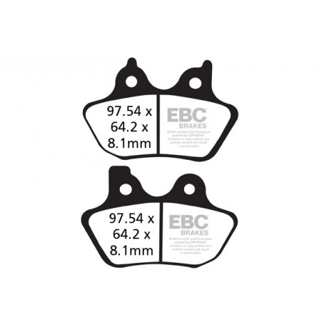Freni EBC Moto EBC Pastiglie freno FA400V | race-shop.it