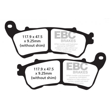 Freni EBC Moto EBC Pastiglie freno FA640V | race-shop.it