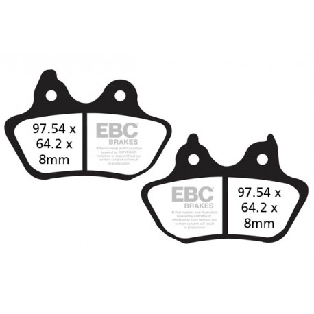 Freni EBC Moto EBC Pastiglie freno V Semi-Sintered FA434V | race-shop.it