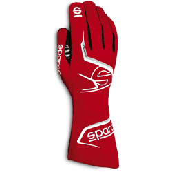 Guanti da gara omologati FIA Sparco ARROW (cuciture esterne), rosso