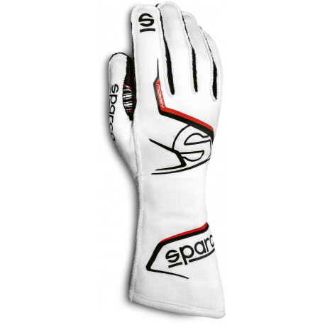 Guanti Guanti da gara omologati FIA Sparco ARROW (cuciture esterne), bianco | race-shop.it