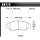 Pastiglie freno HAWK performance Front brake pads Hawk HB113G.590, Race, min-max 90°C-465°C | race-shop.it
