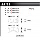 Pastiglie freno HAWK performance Front brake pads Hawk HB119U.594, Race, min-max 90°C-465°C | race-shop.it