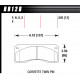 Pastiglie freno HAWK performance Pastiglie dei freni Hawk HB128F.505, Strada, min-max 37°C-370°C | race-shop.it