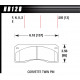 Pastiglie freno HAWK performance brake pads Hawk HB128G.505, Race, min-max 90°C-465°C | race-shop.it