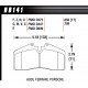 Pastiglie freno HAWK performance Rear brake pads Hawk HB141F.650, Street performance, min-max 37°C-370°C | race-shop.it