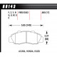 Pastiglie freno HAWK performance Front brake pads Hawk HB143E.680, Race, min-max 37°C-300°C | race-shop.it