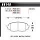 Pastiglie freno HAWK performance Front brake pads Hawk HB148G.560, Race, min-max 90°C-465°C | race-shop.it