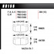 Pastiglie freno HAWK performance Front brake pads Hawk HB155E.580, Race, min-max 37°C-300°C | race-shop.it