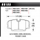 Pastiglie freno HAWK performance Front brake pads Hawk HB195G.640, Race, min-max 90°C-465°C | race-shop.it