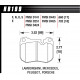 Pastiglie freno HAWK performance Front brake pads Hawk HB199E.660, Race, min-max 37°C-300°C | race-shop.it