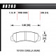 Pastiglie freno HAWK performance Rear brake pads Hawk HB203M.550, Race, min-max 37°C-500°C | race-shop.it