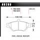 Pastiglie freno HAWK performance brake pads Hawk HB205F.672, Street performance, min-max 37°C-370°C | race-shop.it