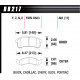 Pastiglie freno HAWK performance Front brake pads Hawk HB217E.681, Race, min-max 37°C-300°C | race-shop.it