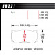 Pastiglie freno HAWK performance brake pads Hawk HB221U.684, Race, min-max 90°C-465°C | race-shop.it
