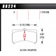 Pastiglie freno HAWK performance brake pads Hawk HB224U1.12, Race, min-max 90°C-465°C | race-shop.it