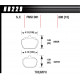 Pastiglie freno HAWK performance Front brake pads Hawk HB229E.580, Race, min-max 37°C-300°C | race-shop.it