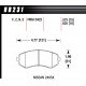 Pastiglie freno HAWK performance Front brake pads Hawk HB231F.625, Street performance, min-max 37°C-370°C | race-shop.it