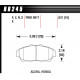 Pastiglie freno HAWK performance Front brake pads Hawk HB245S.631, Street performance, min-max 65°C-370° | race-shop.it