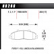 Pastiglie freno HAWK performance Front brake pads Hawk HB266Y.650, Street performance, min-max 37°C-370°C | race-shop.it