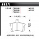 Pastiglie freno HAWK performance Rear brake pads Hawk HB271E.605, Race, min-max 37°C-300°C | race-shop.it