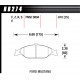 Pastiglie freno HAWK performance Front brake pads Hawk HB274E.610, Race, min-max 37°C-300°C | race-shop.it