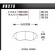 Pastiglie freno HAWK performance Front brake pads Hawk HB275E.620, Race, min-max 37°C-300°C | race-shop.it