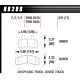 Pastiglie freno HAWK performance Front brake pads Hawk HB296Y.670, Street performance, min-max 37°C-370°C | race-shop.it