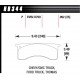 Pastiglie freno HAWK performance Rear brake pads Hawk HB344P.992, Street performance, min-max 37°C-400°C | race-shop.it