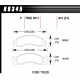 Pastiglie freno HAWK performance brake pads Hawk HB345P.815, Street performance, min-max 37°C-400°C | race-shop.it