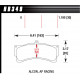 Pastiglie freno HAWK performance brake pads Hawk HB349U1.18, Race, min-max 90°C-465°C | race-shop.it