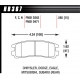 Pastiglie freno HAWK performance Rear brake pads Hawk HB367N.585, Street performance, min-max 37°C-427°C | race-shop.it