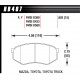 Pastiglie freno HAWK performance Pastiglie anteriori dei freni Hawk HB407F.602, Strada, min-max 37°C-370°C | race-shop.it
