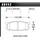 Pastiglie freno HAWK performance Rear brake pads Hawk HB442S.496, Street performance, min-max 65°C-370° | race-shop.it
